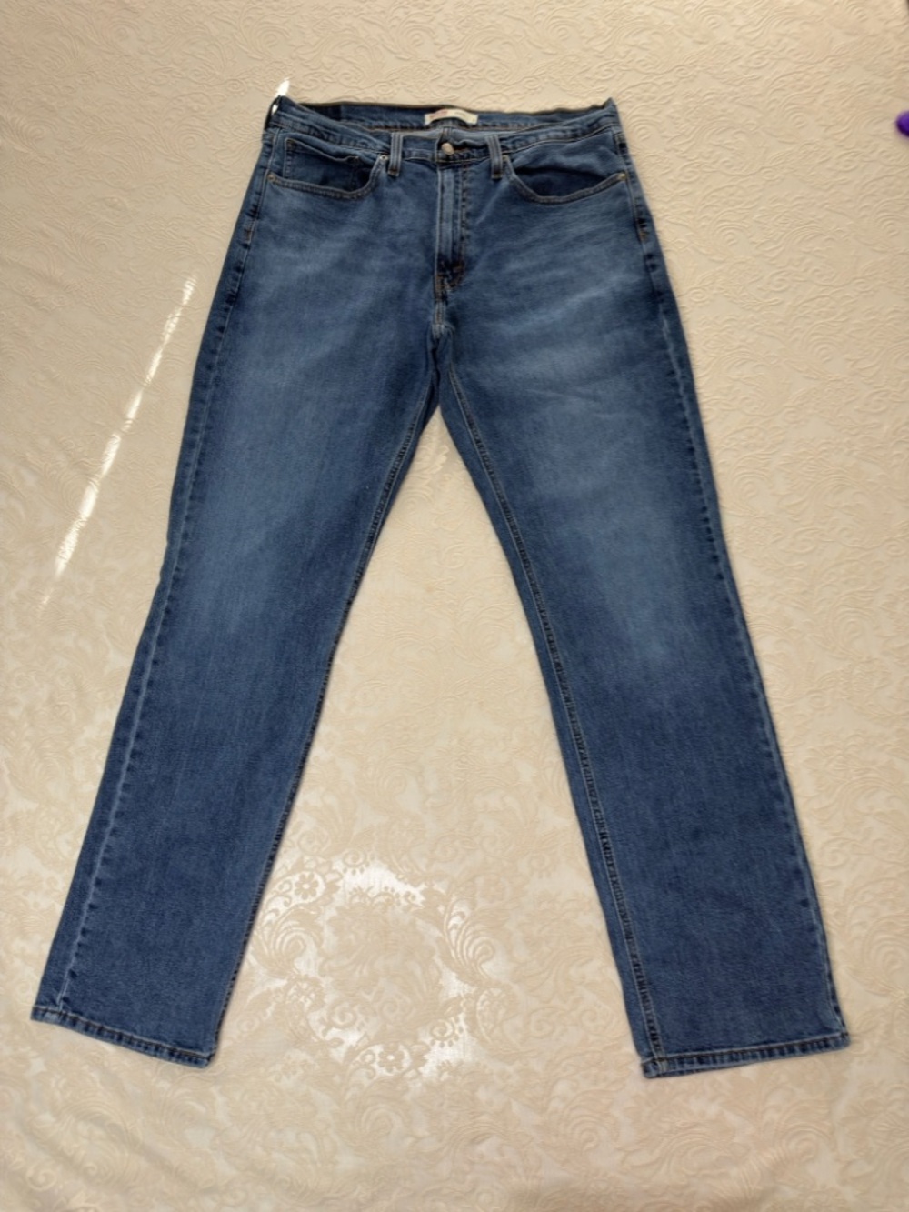 Signature by Levi Strauss Men's Medium Blue Straight Jeans Size W34/L34